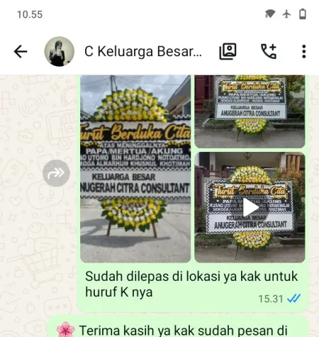 Pengiriman Papan Bunga Duka Kota Wisata Cibubur